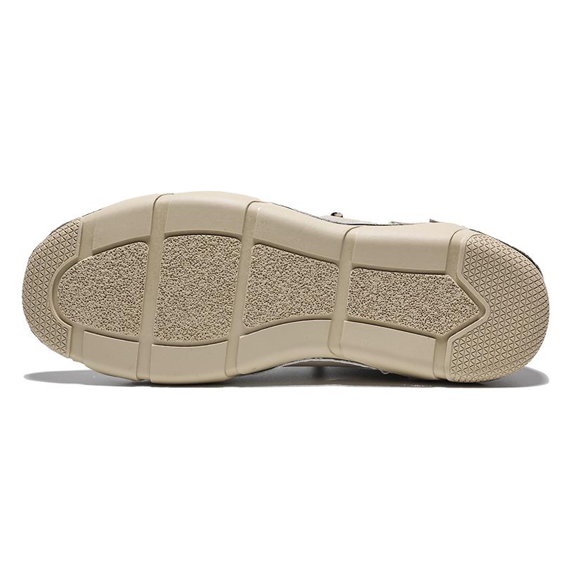 Ruční šití Dělená kožená obuv Muži Mokasíny Pohodlné kotníkové boty Pro muže Obuv pro volný čas Mokasíny Pánské ploché boty