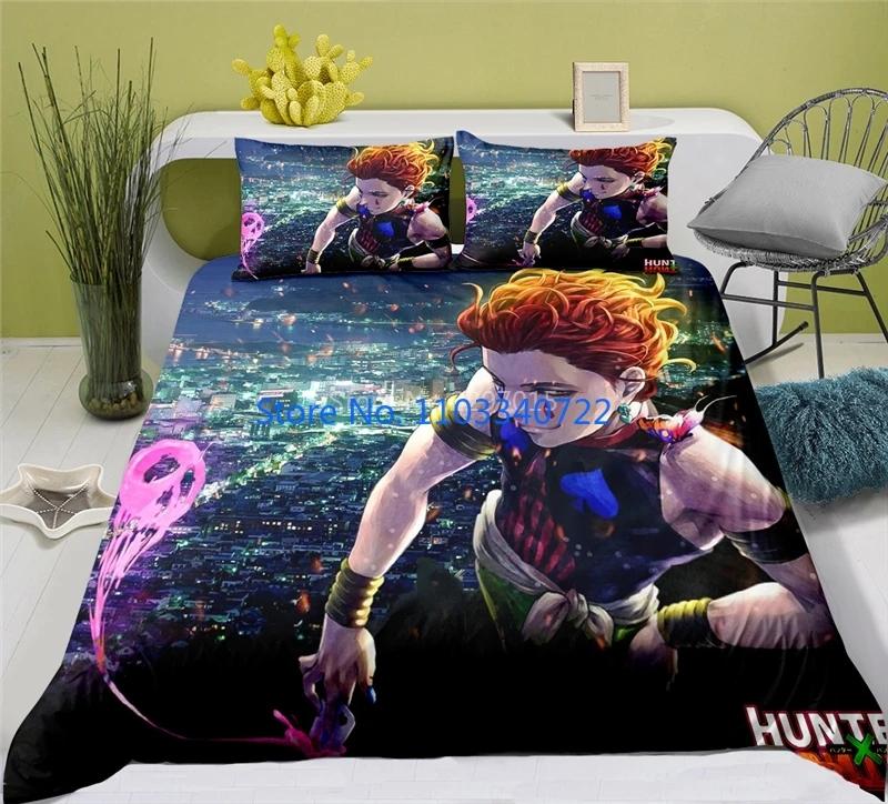 Anime HUNTER X Printed Bedding Set  Duvet Cover Set 3D Print Comforter Cover Bedclothes Bedding Sets Bedroom Decor