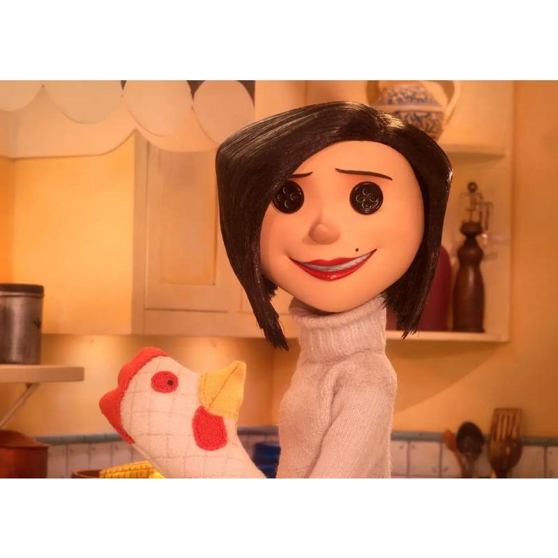 Plakat i druk filmu anime Coraline Kreskówka Horror Wiedźma Cytaty Malarstwo na płótnie Sztuka ścienna do estetyki Salon Dekoracja domu