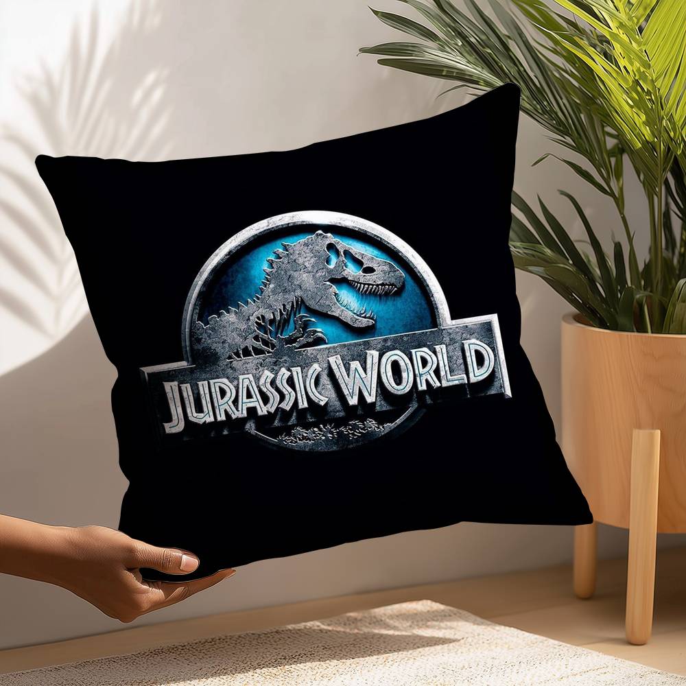 Moive J-Jurassic World Pillow Case Plush Fabric Soft  Pillowcase Double Sided Print Cushion Cover Household Gifts