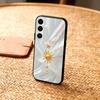 Gilded Sun and Moon Phone Case For Samsung  A73,72,71,A52,51,40,41,A22,A32,31,A13, Soft Black Shell