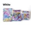 100 Pcs Rainbow Hot Stamping Coral Gauze Bag Blue Drawstring Drawstring Drawstring Jewelry Packaging Holiday Gifts Candy Bags