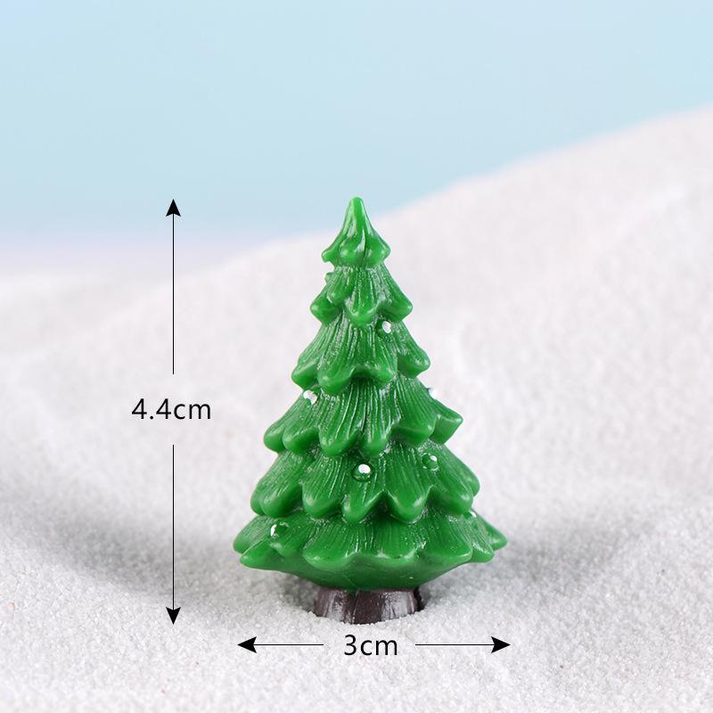 Christmas small gifts, micro-landscape snow scenery, landscaping ornaments, Christmas tree accessories, various sizes of simulated trees