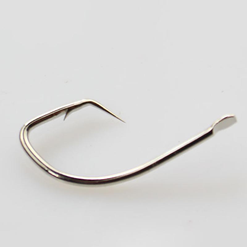 50 Pcs Turtle Snakehead Fishing Hook Set Specialized Catfish Eel Hooks with Return Bend Bulk Pack