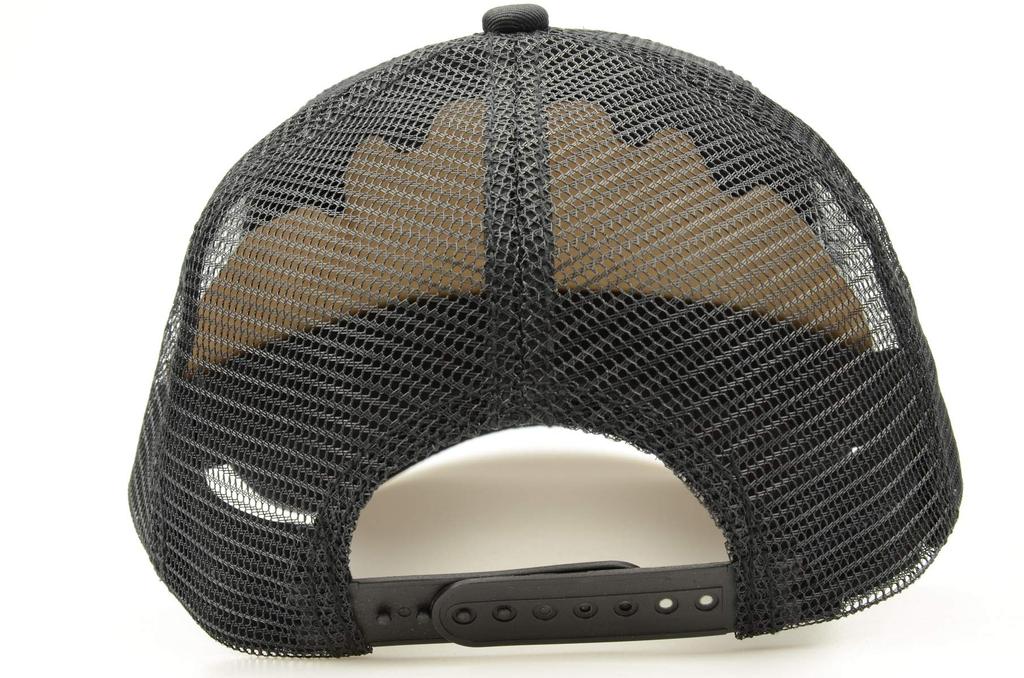 RF Large Size Mesh Deep Long Solid Color Cap, Men's Hat, Brim, 60-65cm, Unisex, Stylish, Cool, Brim, Popular, (Black)