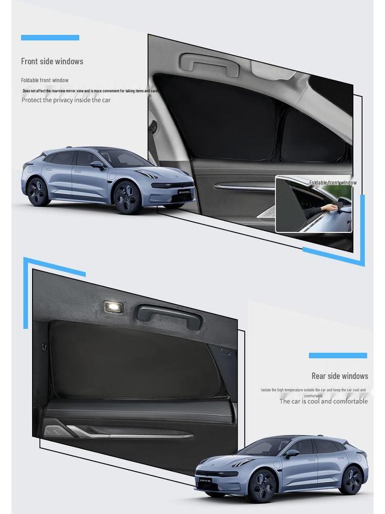 Zeekr 001/007/X Window Sunshade & 009 Roof Heat Insulation Privacy Shield