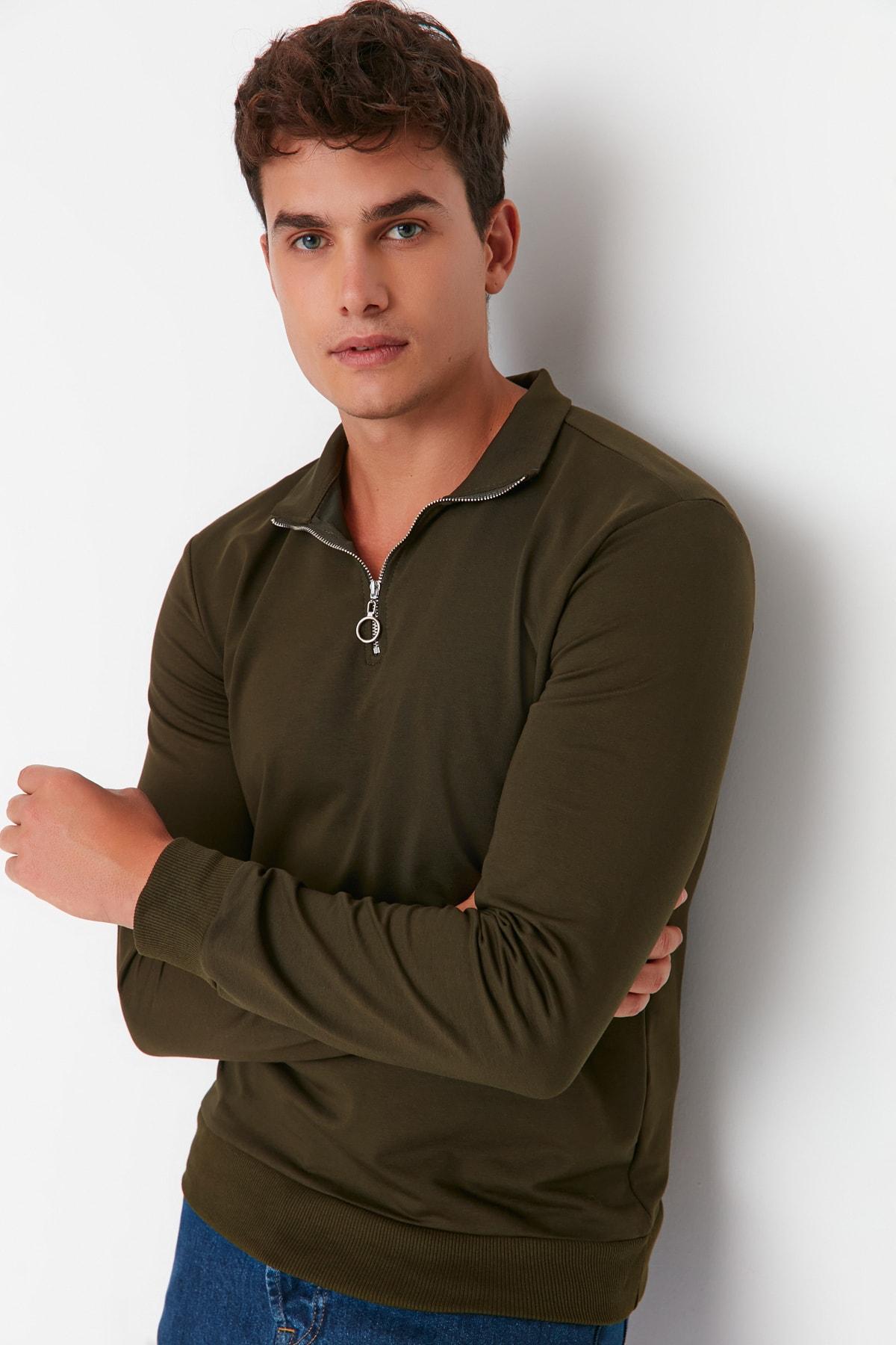 

Мужская толстовка цвета хаки TMNAW21SW0304..