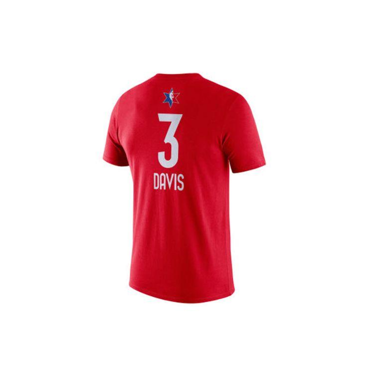 Nike NBA All-Star 2020 Dri-Fit Anthony Davis Short Sleeve T-Shirt Men Tops Red BV9193-665