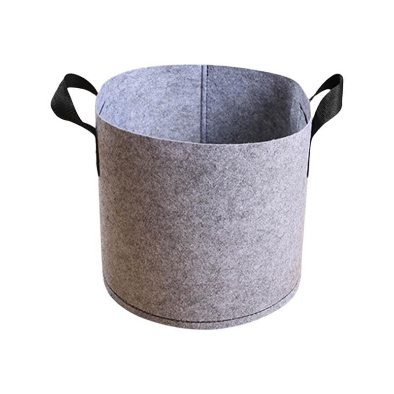 Nonwoven Fabric Grow Bags Garden Plant Pots with Handle Nonwoven Texture Suitable for Growth of Vegetables and Flowers