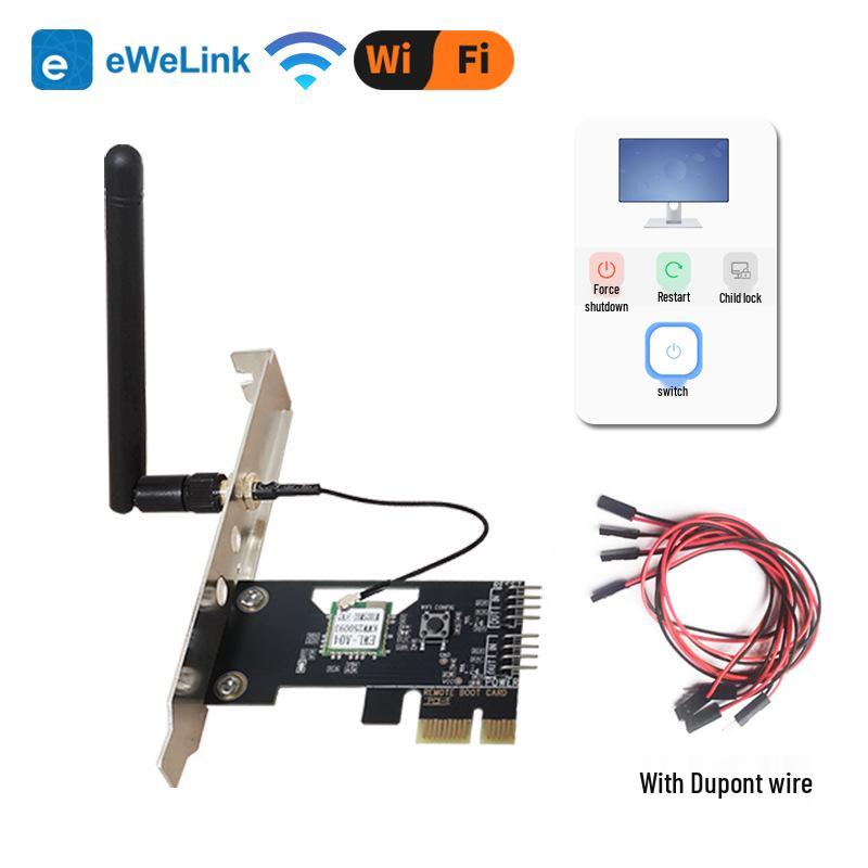 

Easy Micro-Connect eWeLink WiFi Remote Power Control for Computer with Alexa Voice and Timer PCIE.