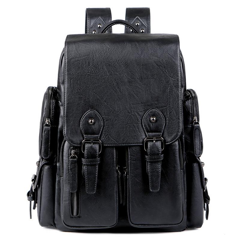 

Large-capacity Men s Bag, Pu Leather Backpack, Men s Backpack, High-end and Fashionable Backpack, Backpack, Postman s Official Document Backpack