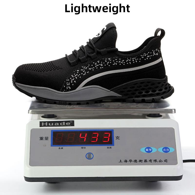 Bezpečnostní obuv Muži Dámské Pracovní boty Konstrukce Obuv s ocelovou špičkou Prodyšná Bezpečnostní obuv Pracovní tenisky proti rozbití Muži Pracovní obuv