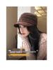 Korean Hot Style Suede Octagonal Equestrian Cap for Women - Slimming, Versatile Spring/Autumn Duckbill Design