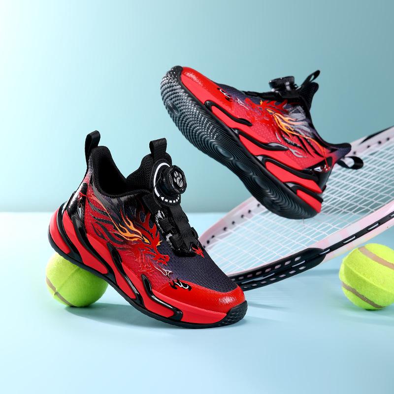 Children's Sports Shoes 2025 Spring and Autumn New Mesh Boys' Shoes Breathable Mesh Medium and Older Children's Casual Running Shoes