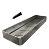 Wall-Mounted Bathroom Shelf Rustproof Aluminum Shower Caddy with Drain Holes Heavy Duty Storage Shelf for Kitchen Laundry Room