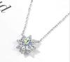 Avance Flower Stone Earrings Necklace with Zirconia for Women (Necklace)