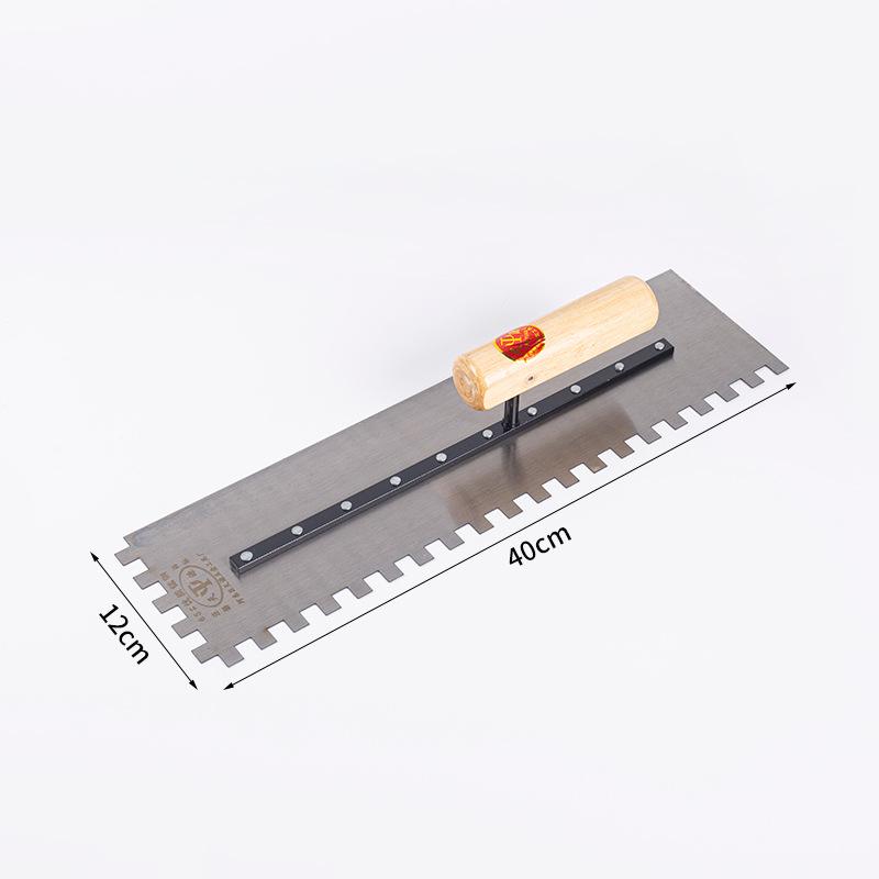 Zahnkelle für Verputzarbeiten und Fliesenlegen