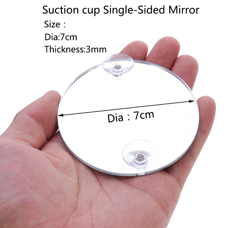 Aquarium Betta Mirror Fish Tank Floating Round Mirror for Fish Betta Flowerhorn Cichlid Training