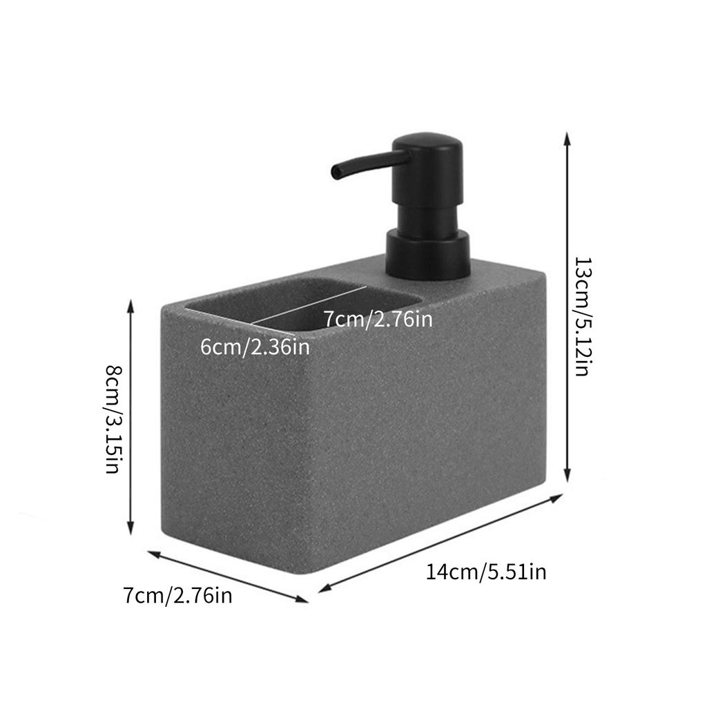 Kitchen Soap Dispenser for Home Use Easy to Clean Practical Household Kitchen Soap Pumps Elegant Soap Dispenser Resin