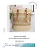 2025 Trendy Straw Woven Women's Beach Bag - Handmade, Large Capacity with Tassel Pendant Shoulder Strap