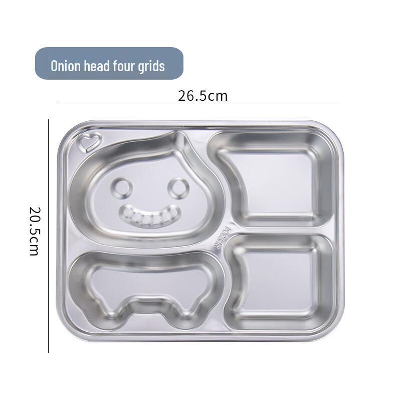 ShengJia Kids 304 Stainless Steel Cartoon Car Divided Plate