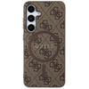 Guess Guhms24Sg4Gfrw S24 S921 Brązowy/Brown Hardcase 4G Collection Leather Metal Logo Magsafe
