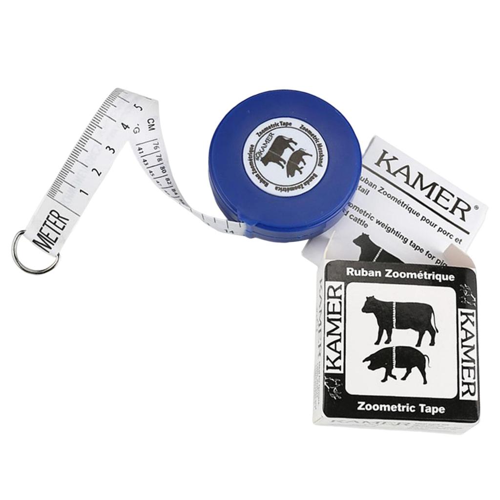 2.5M Cattle Pigs Body Weight Measuring Tape Poultry Animal Retractable