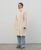 So Ir High Neck Trench Coat - Cream
