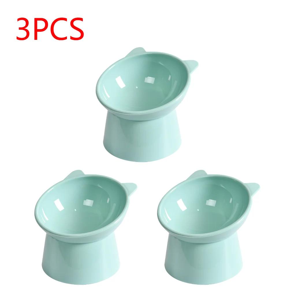 1-3Pcs Pet Food Bowl Tilted Cat Food Bowl Neck Protector Antichoking Dog Cat Water Bowl Antidumping Dog Feeding Dish Pet Supply