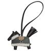 HERMES Rodeo Milo Lambskin Bag Accessory Small Women's Black & Marfa Beige & Swamp Green & Light Beige H087387CKAC