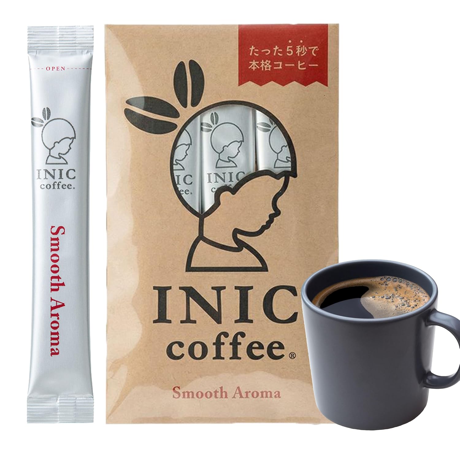 Most popular Classic flavor INIC coffee Smooth Aroma stick 30 servings instant powder gift present
