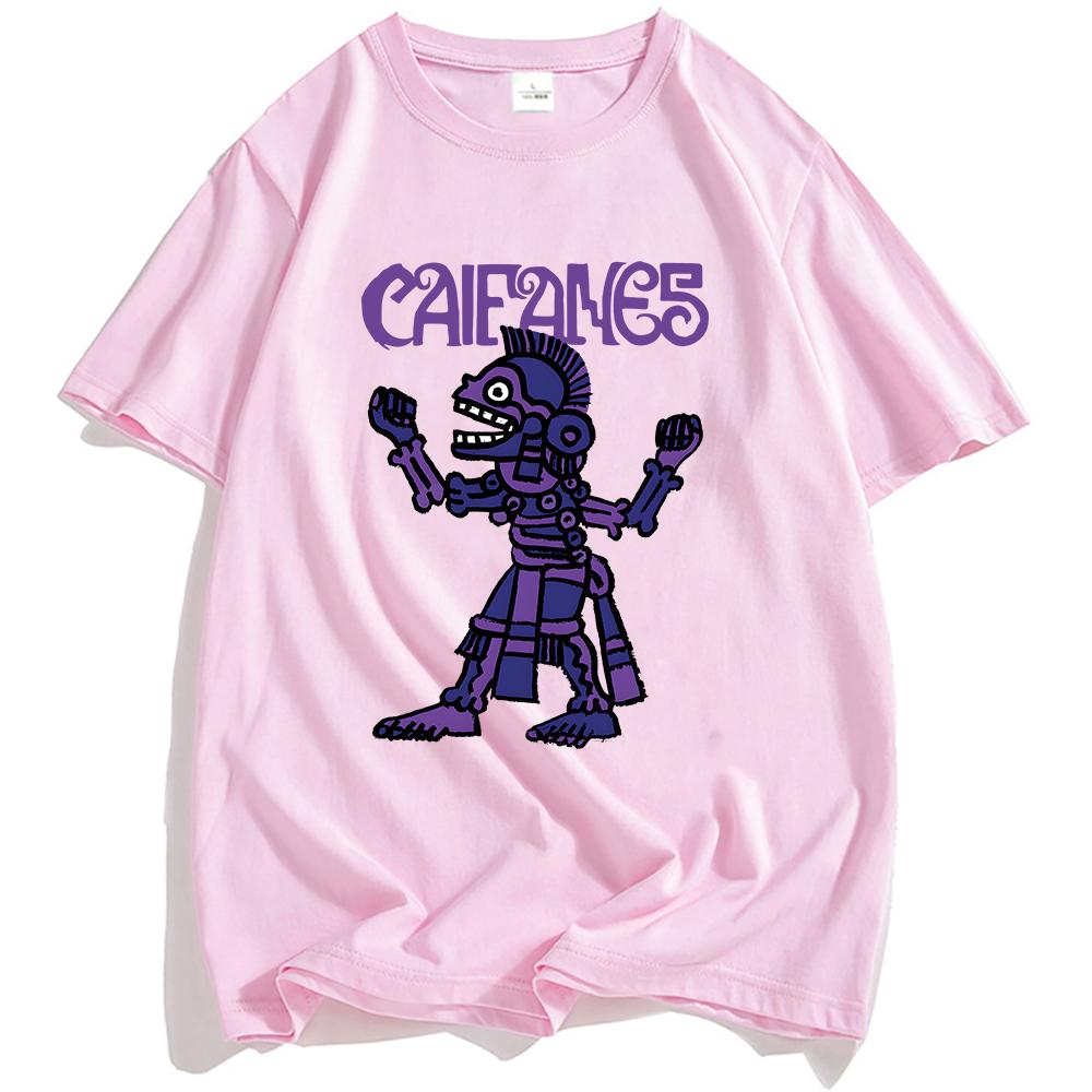 Rock Band CAIFANES T-shirt Cotton Short Sleeve Casual Tshirts Grunge Unisex Streetwear Hip Hop Fashion Men Women T Shirt