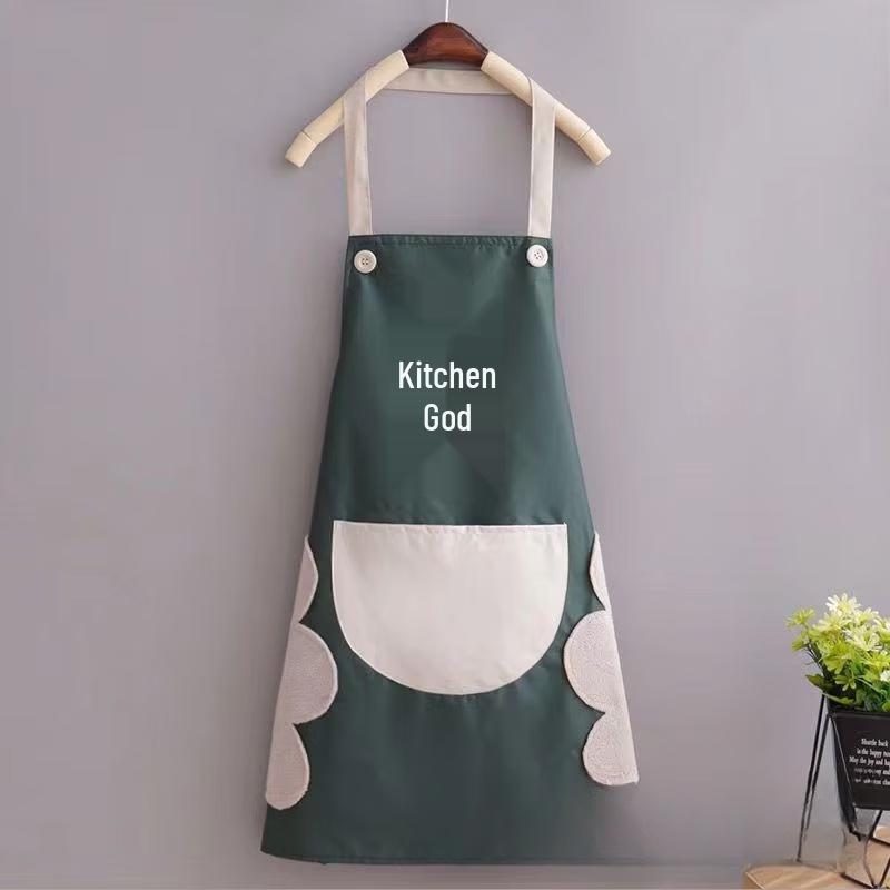 Yuzhuxun HC Waterproof Oil-Proof Kitchen Apron with Hand Towel