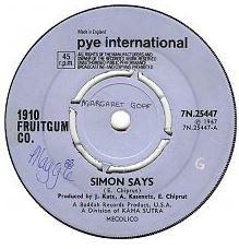 7inch Record 1910 FRUITGUM CO. - Simon Says 7N25447 Pye Internation 1967 UK Rock Used