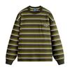 NVG·YOUNG Men's Casual Striped Cotton Long-Sleeve T-Shirt