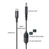 Durability PVC Coating DC5.5x2.1mm To USB C Charging Cord Featuring 5V/9V/12V/15V/20V/28V Adjustable Output Voltages