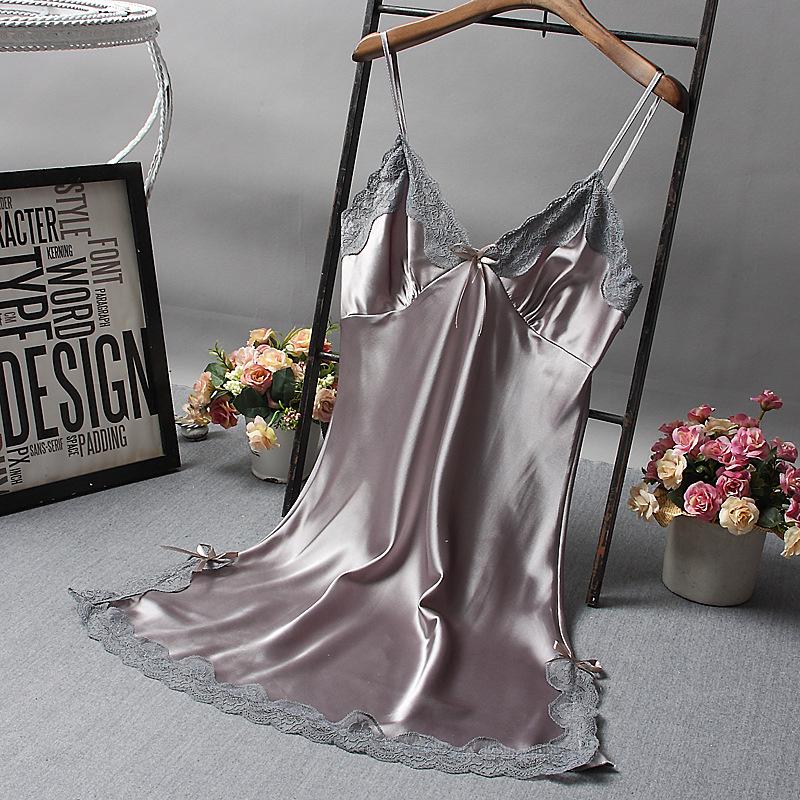 Sexy Lace Patchwork Camisola Lingerie Nighty Wedding Dress Sleep Wear Nightdress Clothes Women's Nightgowns Sexy Nightwear