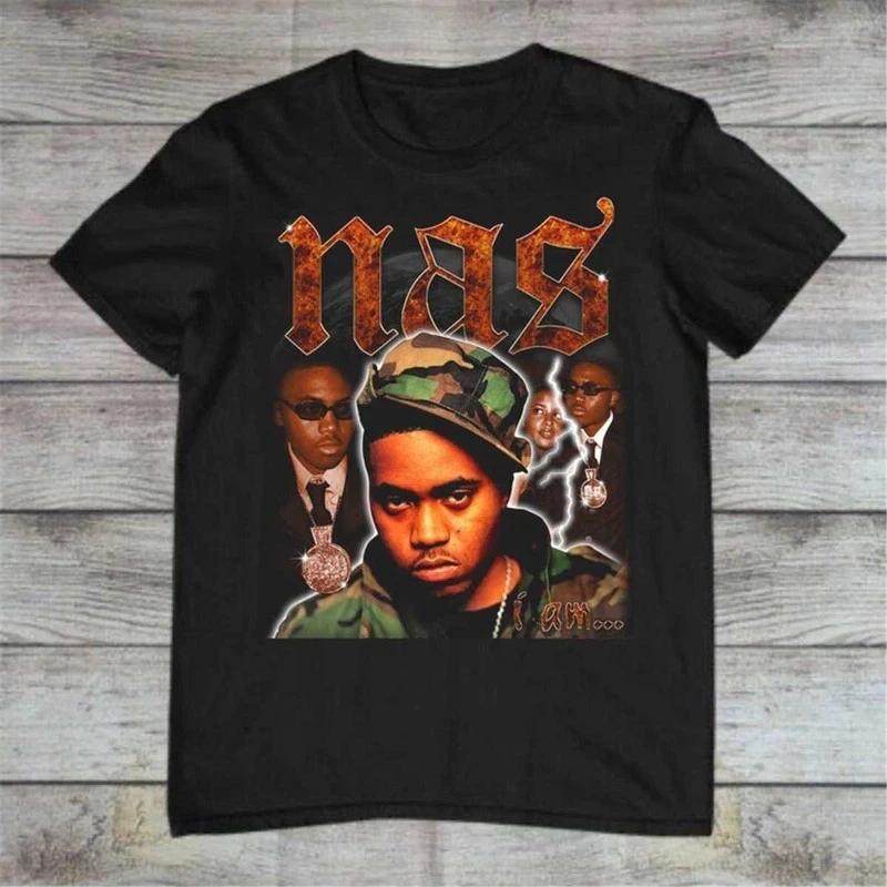 Nas Vintage Rap T Shirt Nas Illmatic Music 90s Rapper Shirt Mi736 S
