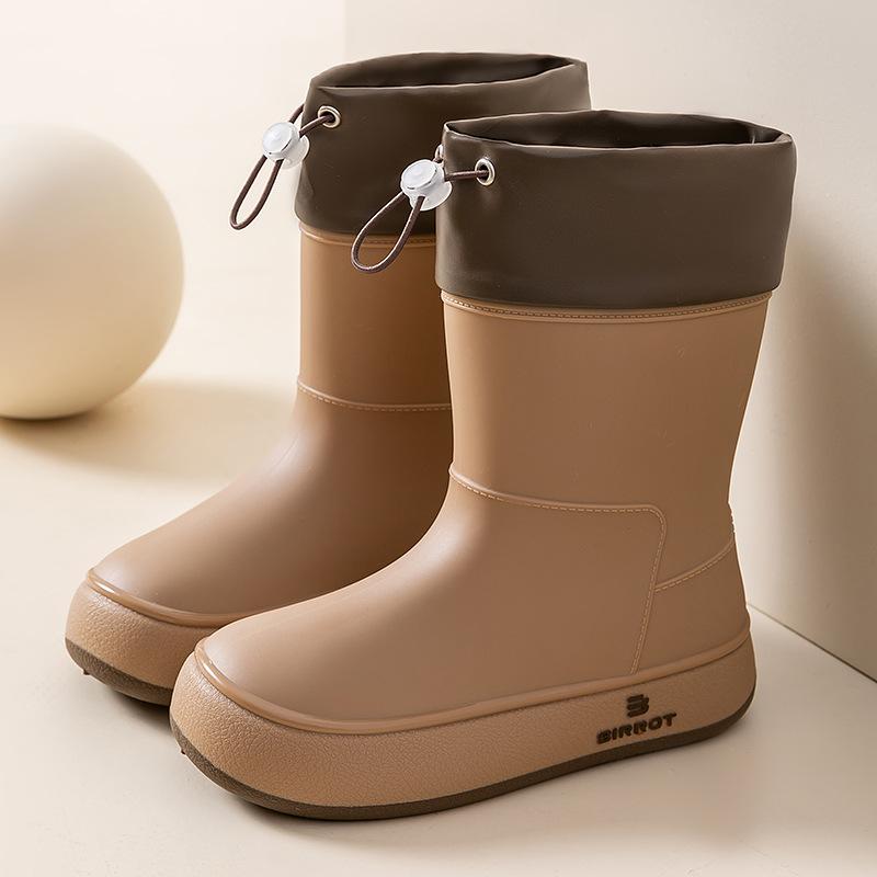 Water Shoes Japanese Rain Shoes Girls Fashion Wear Women's Foreign Style Rain Boots Adult Medium Tube Waterproof Boots