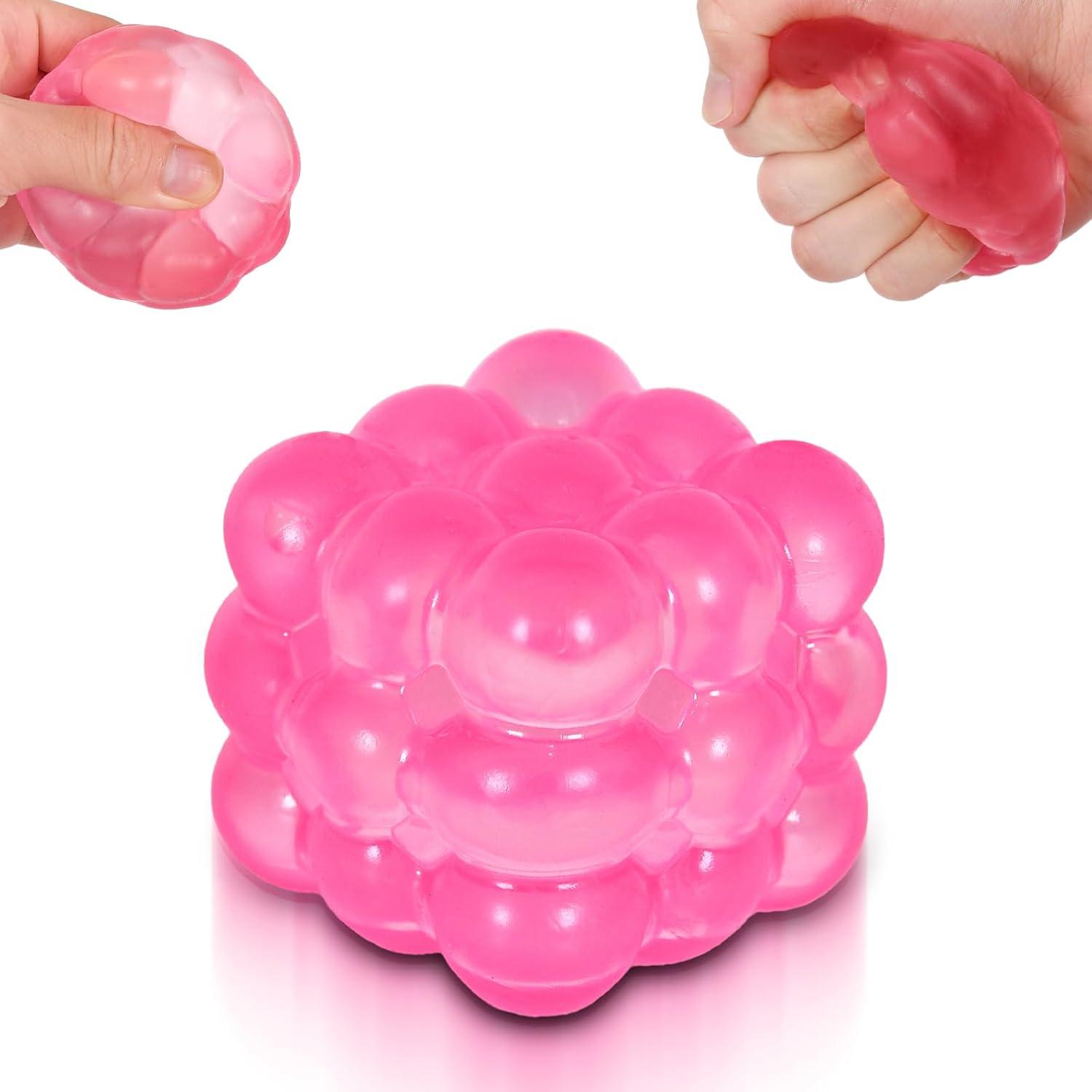 

Irregular Blocks Soft Squishy Stress Balls for Adults, Stress Cube Fidget Toy with Squishy Texture for Anxiety Relief Kids розовый