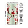 Tu Christmas Shower Curtain Festive Holiday Decor Reindeer Snowman Pattern Waterproof Bathroom Fabric Backdrop Xmas Home Decor