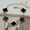 New Shiny Four-leaf Clover Bracelet Five-flower Fashion Sense Hand Jewelry Simple Jewelry