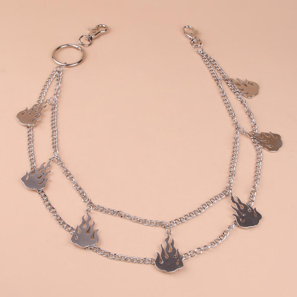 Womens Metal Cross Waist Chain For Street Style Hip Hop Fashion