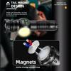 White Laser LED Flashlight Zoom function COB Side Light USB Rechargeable Torch Tail Magnet With Display Long Range Lamp