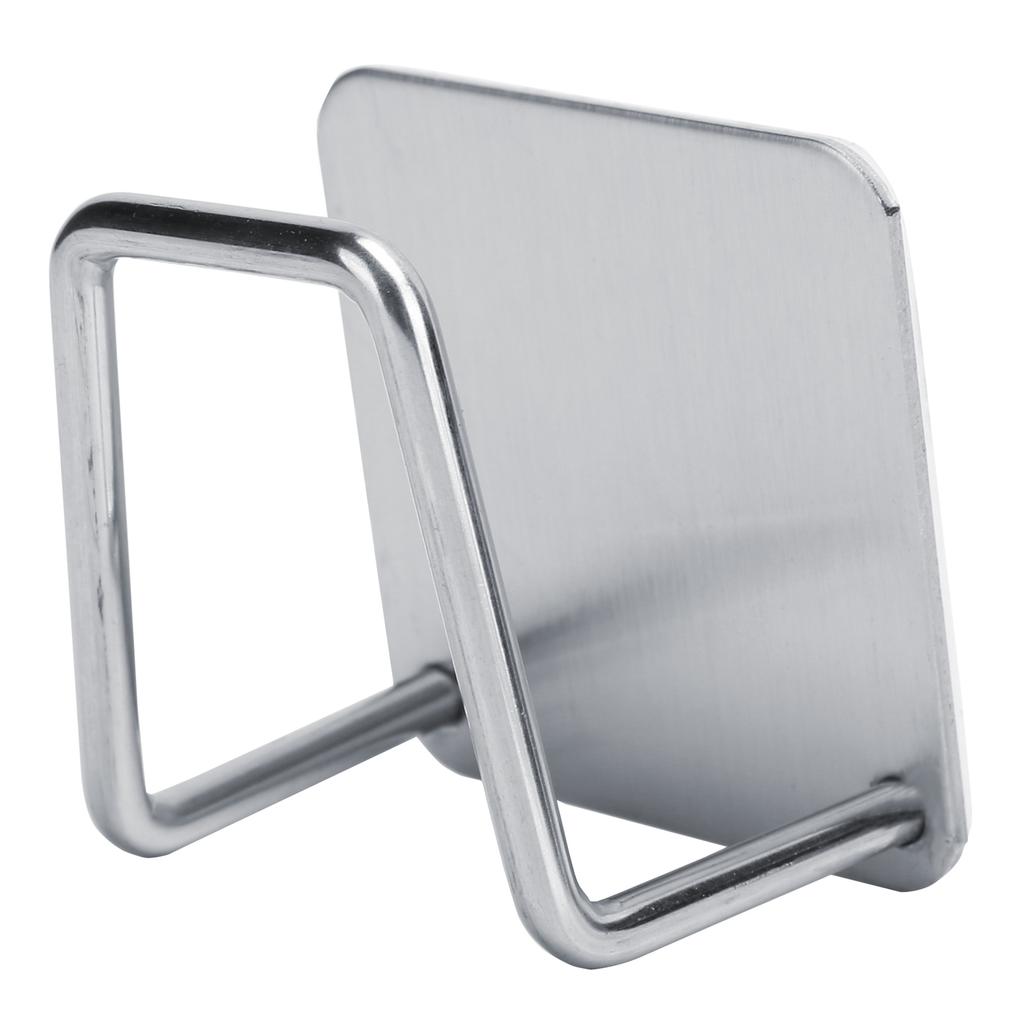 Suport pentru burete din oțel inoxidabil în formă de U, raft de scurgere a chiuvetei, organizator de bucătărie, argintiu