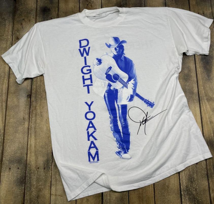 Vintage Dwight Yoakam Country Music Heavy Cotton White S5XL Unisex Shirt Unisex T-Shirt XXXL