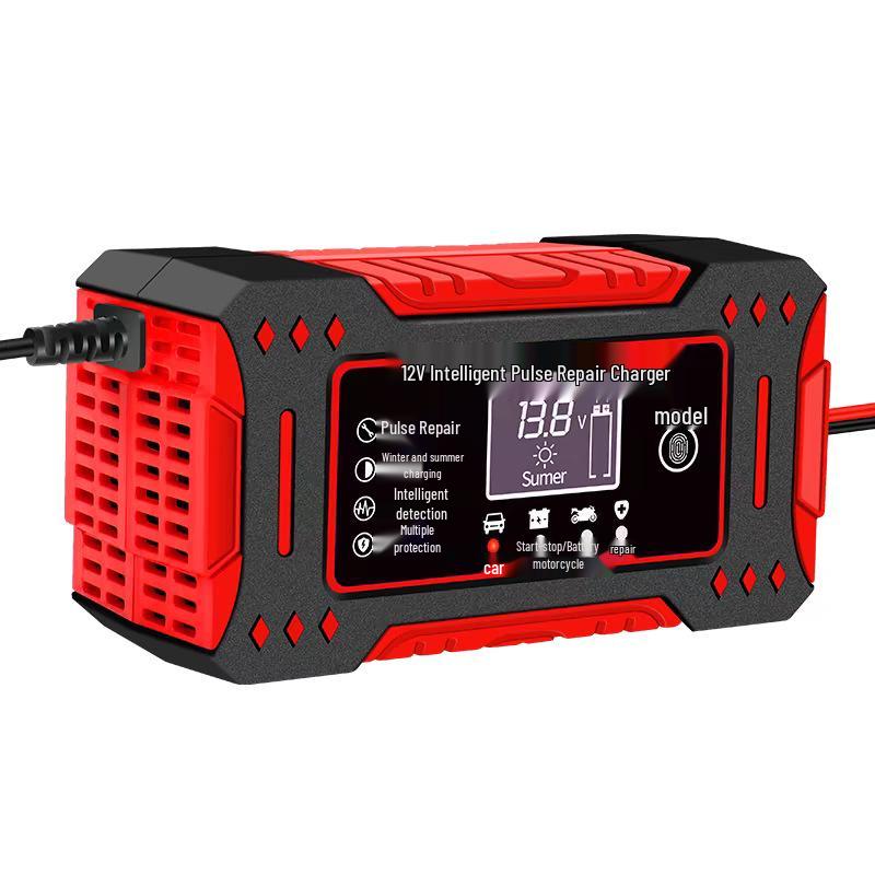 12V 6A Intelligent Car & Motorcycle Battery Charger with Automatic Repair Function