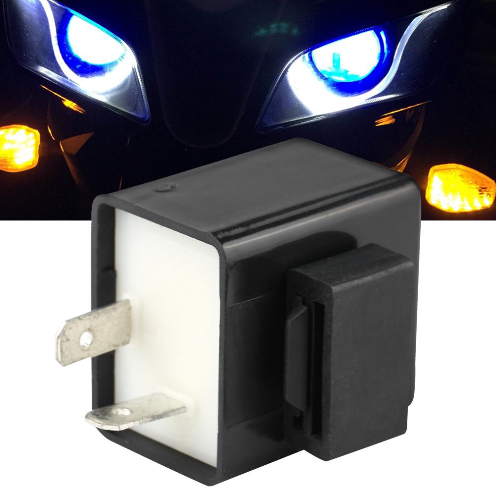 2 Pin Electronic Car Flasher Relay Decoder for LED Turn Signal Light 12V