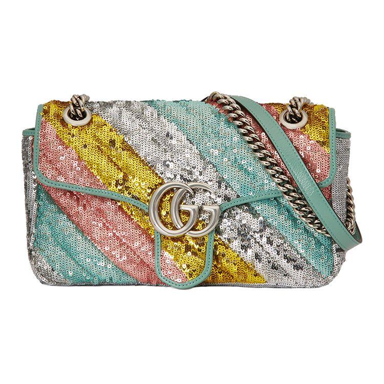 

Gucci GG Marmont Small Sequin Shoulder Bag Multicolor Women Shoulder_bags Multi-Color 443497-9SYYP-1299 Box(Basic Set+Box)
