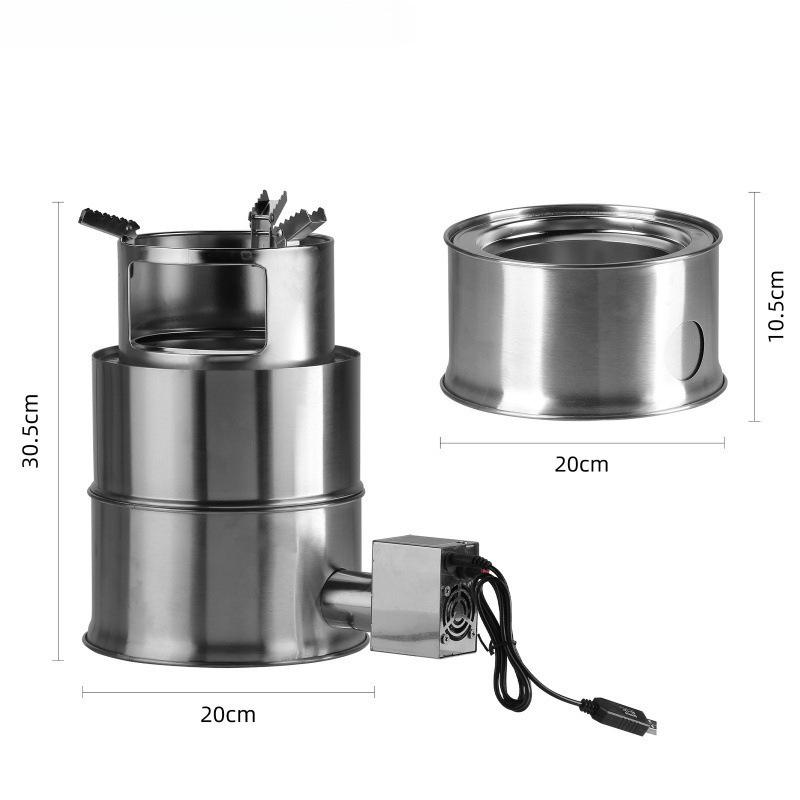 Portable Outdoor Wood Firewood Cooking Stove for Travel